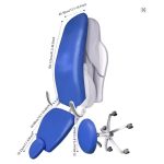Set Dental Chair Cover Unit - PU Leather Elastic Waterproof Seat Protector