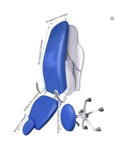 Set Dental Chair Cover Unit - PU Leather Elastic Waterproof Seat Protector