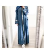 Ramadan Eid Muslim Prayer Dress for Women Robe Sequin Dubai Abaya