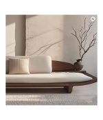 New Chinese black walnut sofa Song-style aesthetic fabric concubine