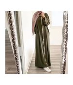 Ramadan Eid Muslim Prayer Dress for Women Robe Sequin Dubai Abaya - Image 2