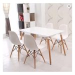 Restaurant Dressing Dining Table 6 People Console Computer Side Table Wooden