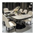 Luxury Chairs Dining Table Kitchen Restaurant Extending Living Room