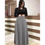 New flower print color blocked long sleeved dress for 2025
