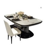 Luxury Chairs Dining Table Kitchen Restaurant Extending Living Room - Image 2