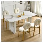 Dinner Service Dining Table Set 4 Chair Dressing Dressing Side Table Coffee