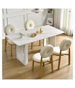 Dinner Service Dining Table Set 4 Chair Dressing Dressing Side Table Coffee