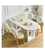 Dinner Service Dining Table Set 4 Chair Dressing Dressing Side Table Coffee - Image 2