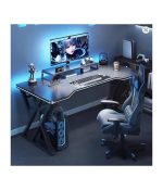 Cheap Double X-shaped Steel Frame Table Leg 12MM MDF Stable Computer Desk