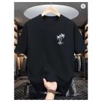 Men's summer fashionable casual loose coconut tree pattern printed