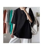 Fashion Solid Polyester T-shirts For Men Basic Tee Casual T shirt - Image 2
