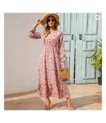2023 Sping Summer Bohemian Women Maxi Dress Casual Long