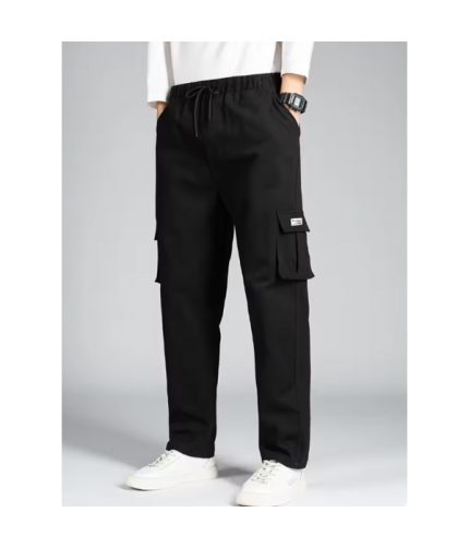Men's Casual Wide Leg Pants Loose Straight Hip-Hop Streetwear Fashion Cargo